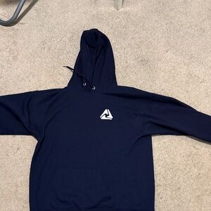 Navy Blue Hoodie with Stylish Logo